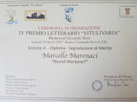 IV Premio Letterario "Vitulivaria - Bookstore