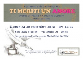 Premiazione libro "Eternal Roots" Premio "Ti Meriti Un Amore" 30/09/2018 Imola - Bookstore