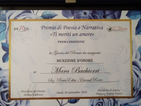 Premiazione libro "Eternal Roots" Premio "Ti Meriti Un Amore" 30/09/2018 Imola - Bookstore