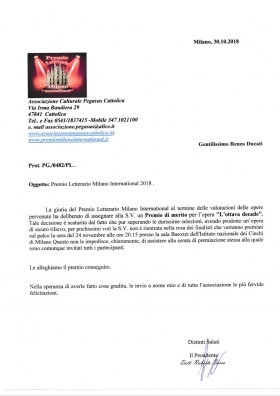 lettera di motivazionale premio - Bookstore