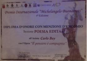 Premio Internazionale Michelangelo Buonarroti - Bookstore