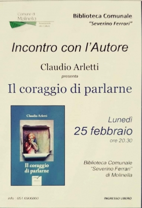 Lunedì 25 febbraio biblioteca Severino Ferrari "Incontro con l'autore - Bookstore